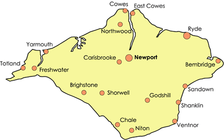 Isle of Wight Map