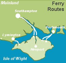Isle of Wight ferry routes
