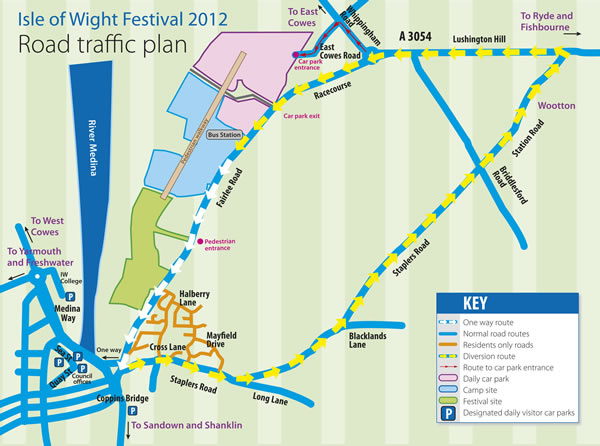 Isle of Wight Festival Road Traffic Plan 2012