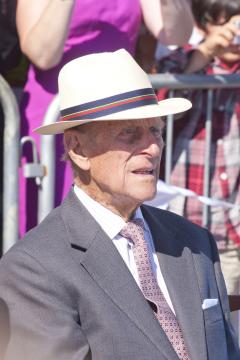 The Duke of Edinburgh accompanied the Queen on a visit to Cowes in July